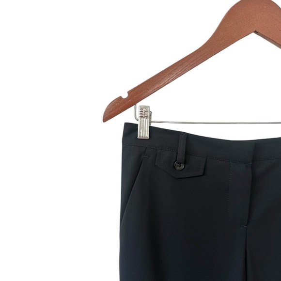 Theory Black Wool Blend Slim Leg Pants Size 4 - Picture 3 of 9